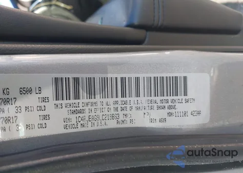 2020 Jeep Grand Cherokee Laredo E 4X2 from USA, damaged, VIN 1C4RJEAG9LC219863